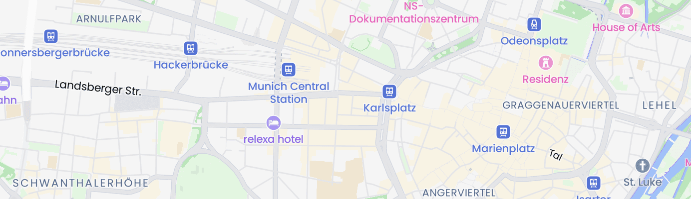 Karte mit dem ungefähren Standort