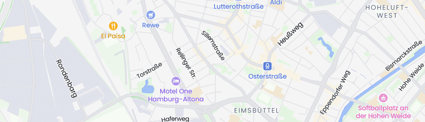 Karte mit dem ungefähren Standort