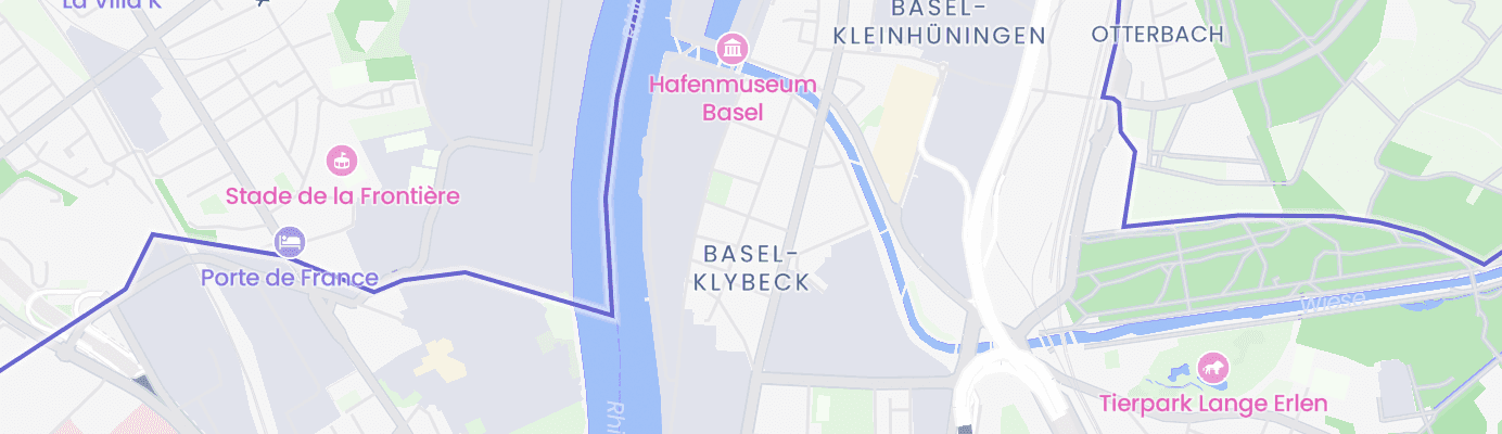 Karte mit dem ungefähren Standort