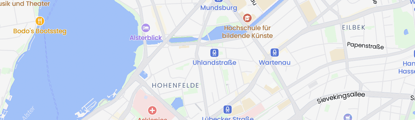Karte mit dem ungefähren Standort