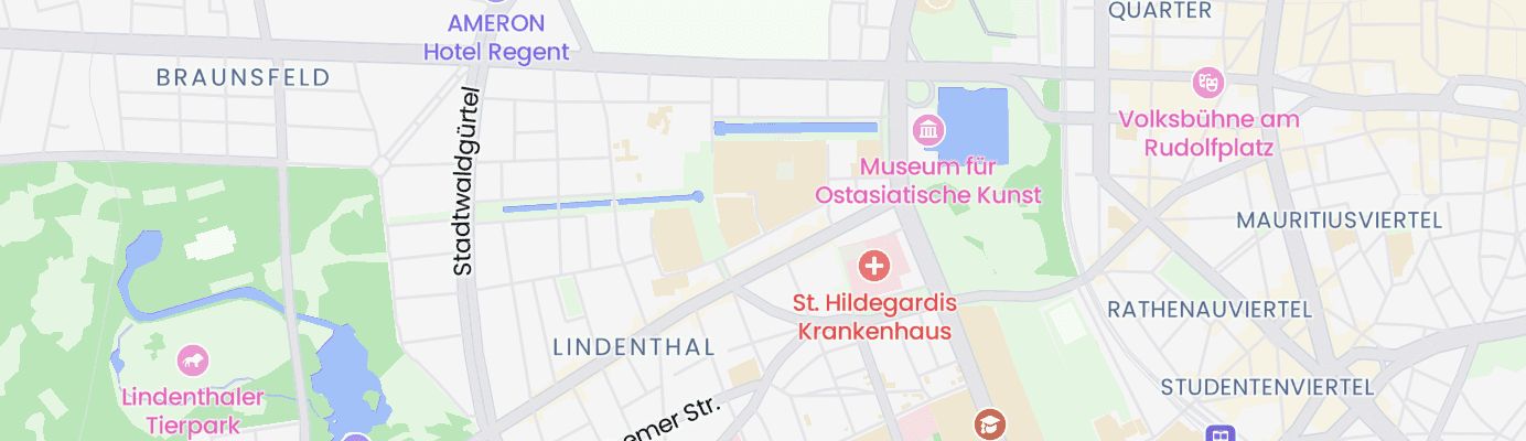 Karte mit dem ungefähren Standort