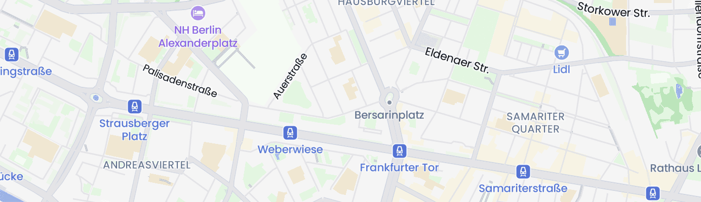 Karte mit dem ungefähren Standort