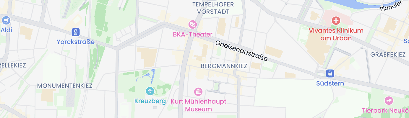 Karte mit dem ungefähren Standort
