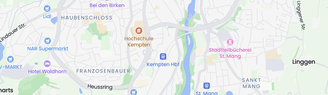 Karte mit dem ungefähren Standort