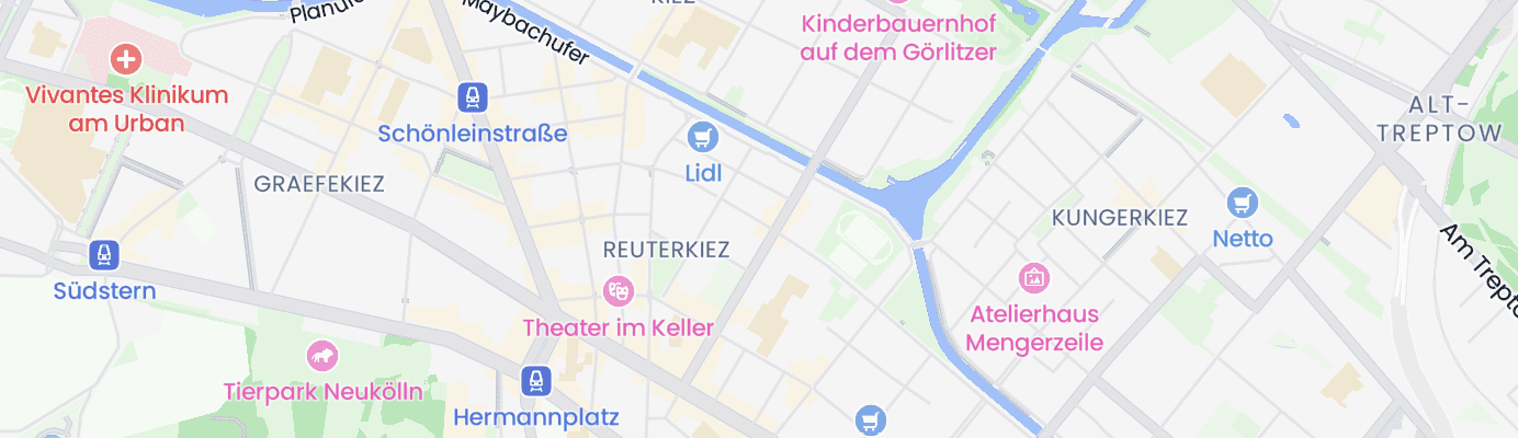 Karte mit dem ungefähren Standort