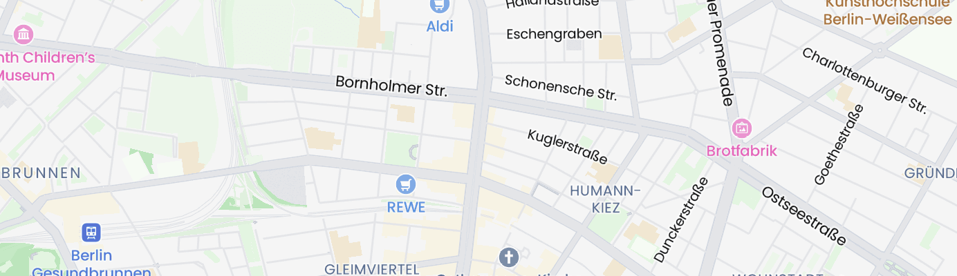 Karte mit dem ungefähren Standort