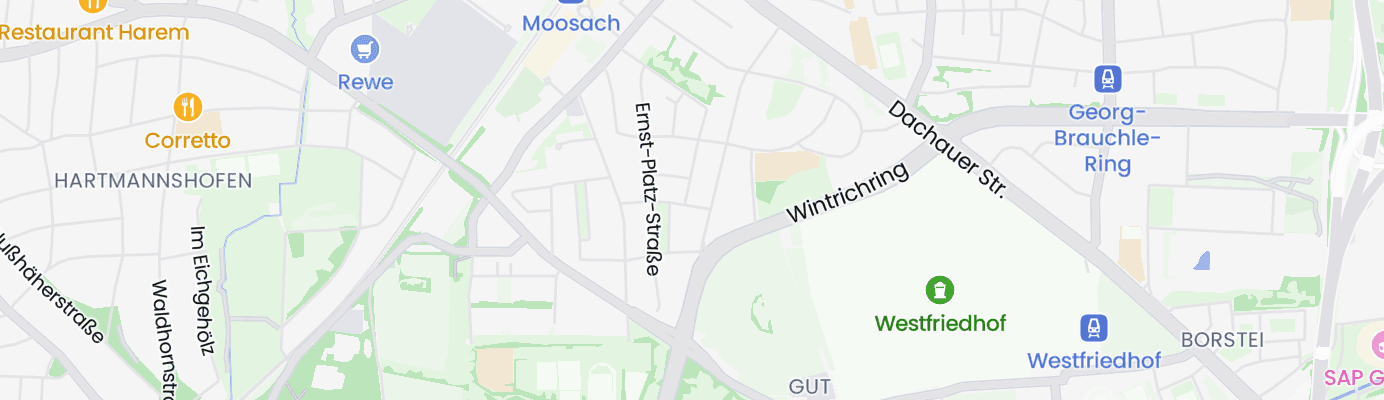 Karte mit dem ungefähren Standort