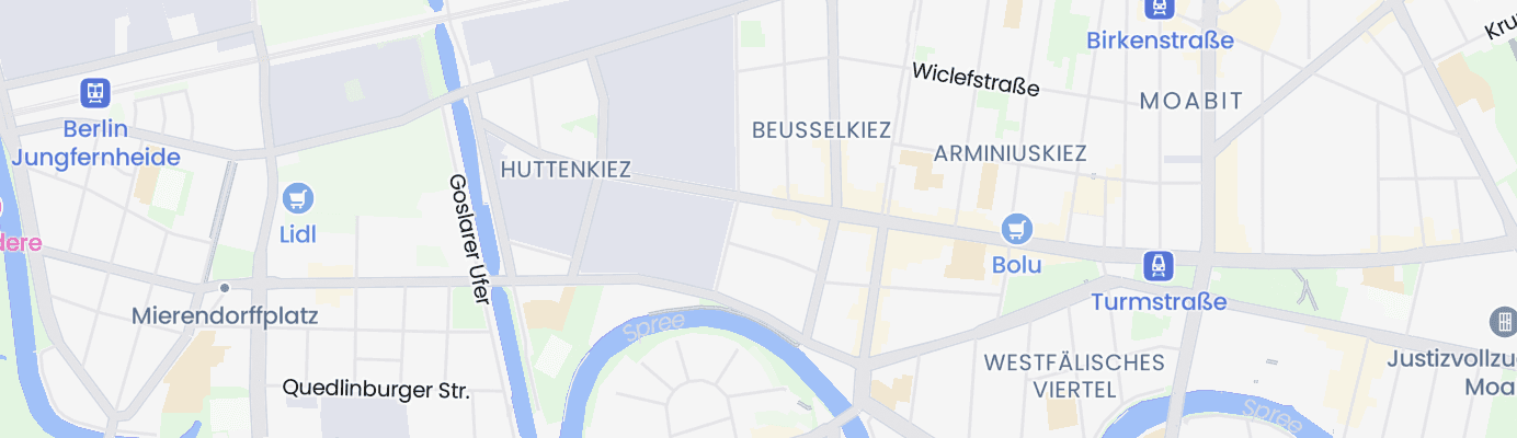 Karte mit dem ungefähren Standort