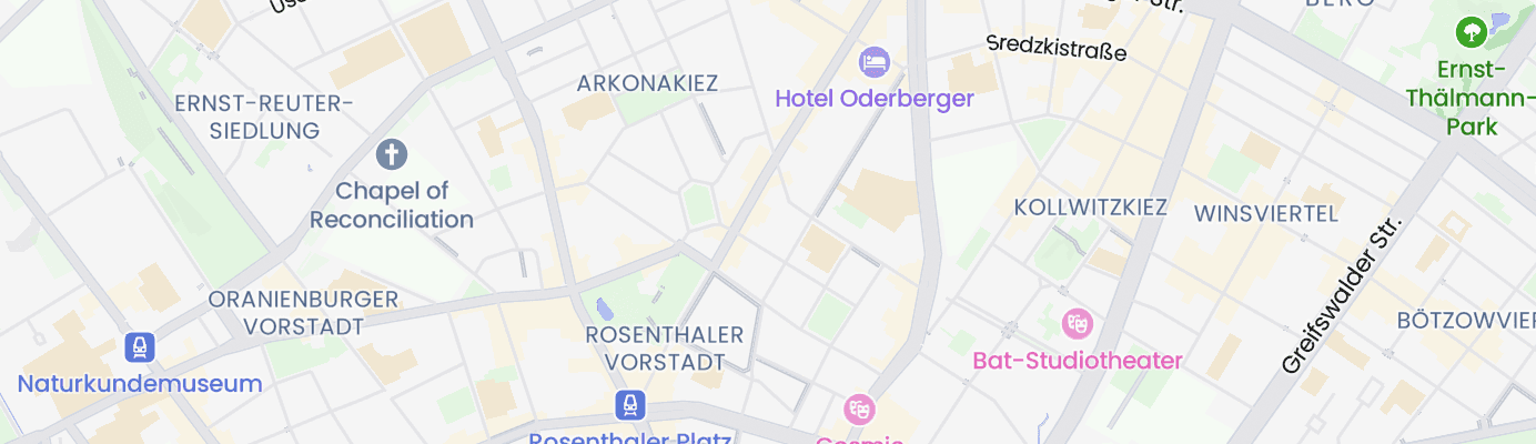 Karte mit dem ungefähren Standort
