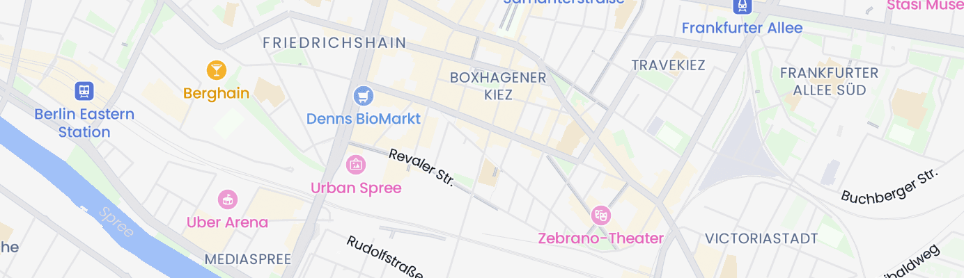 Karte mit dem ungefähren Standort