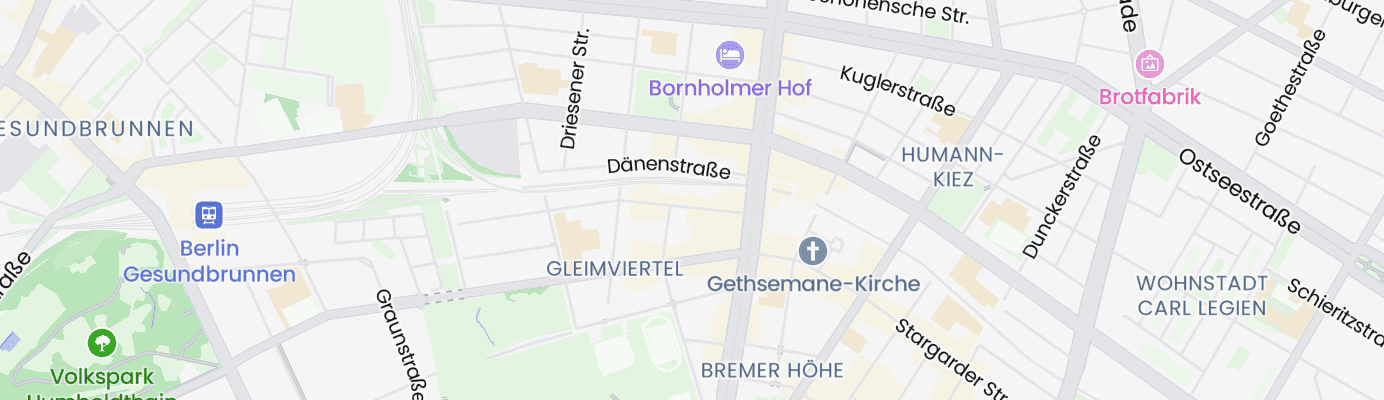 Karte mit dem ungefähren Standort