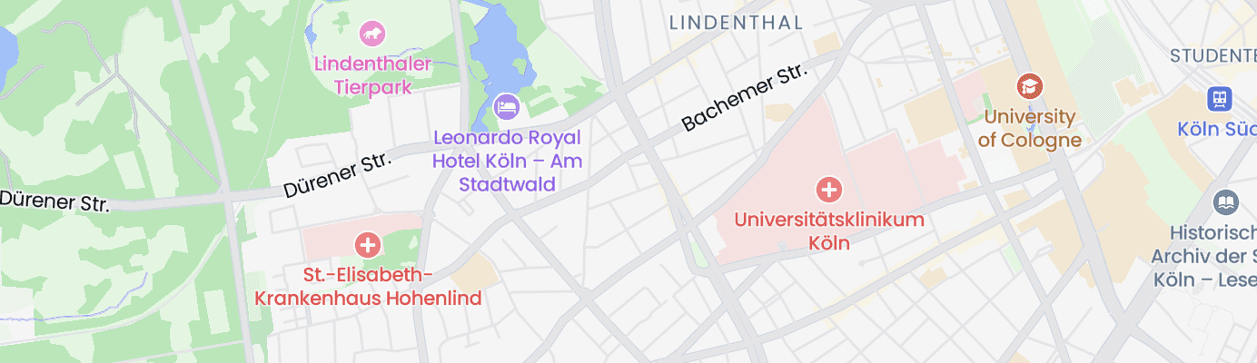 Karte mit dem ungefähren Standort
