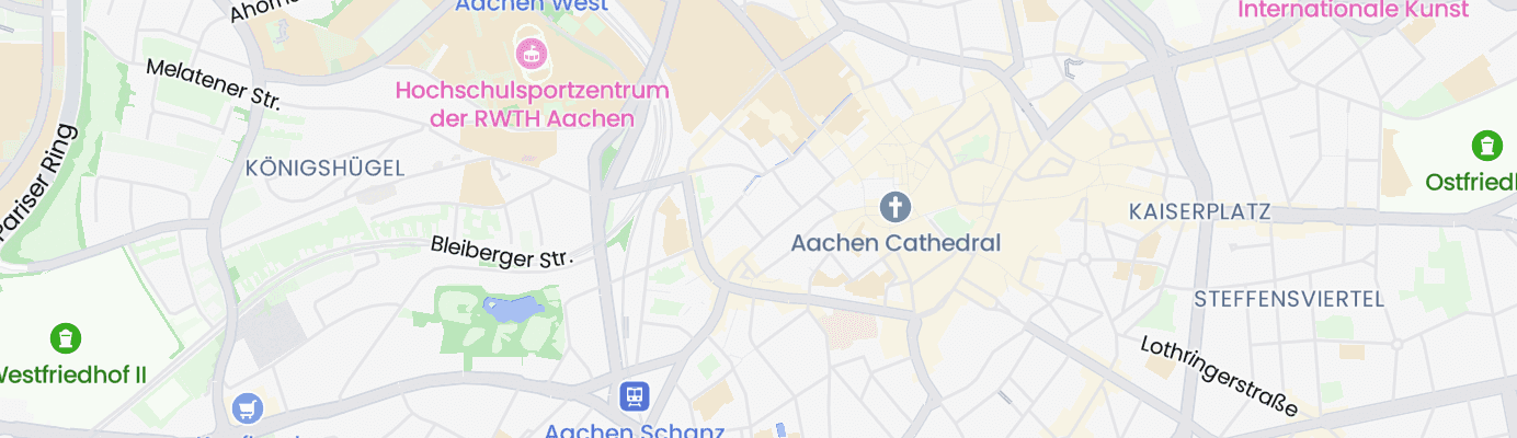 Karte mit dem ungefähren Standort