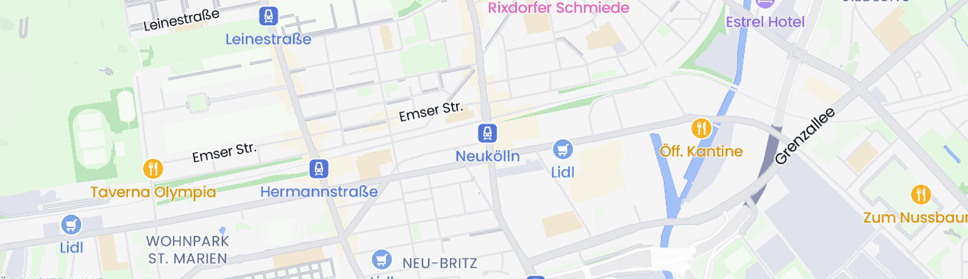 Karte mit dem ungefähren Standort