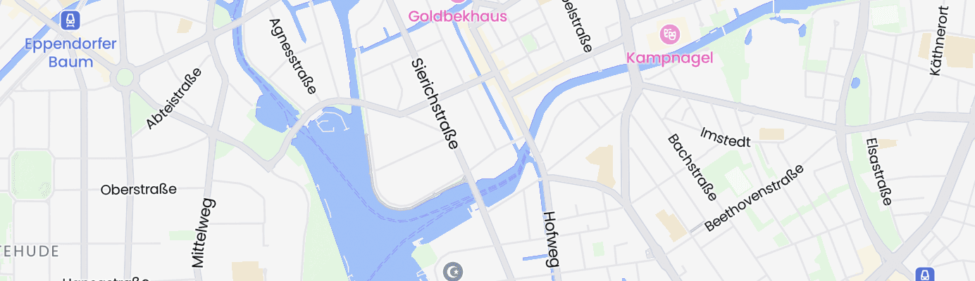 Karte mit dem ungefähren Standort