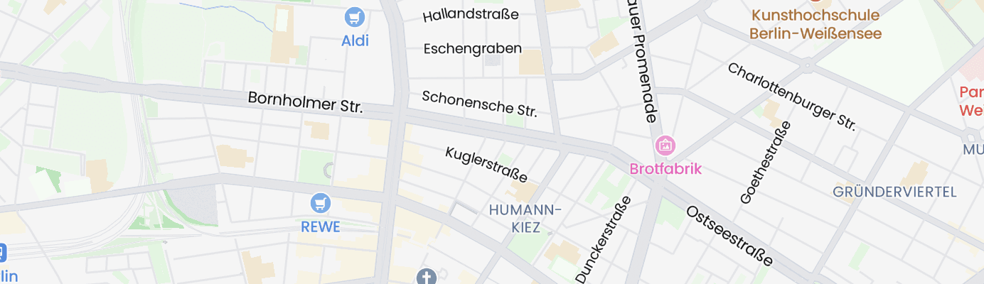 Karte mit dem ungefähren Standort