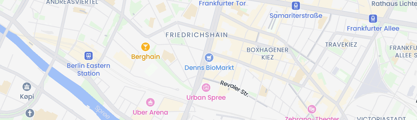 Karte mit dem ungefähren Standort