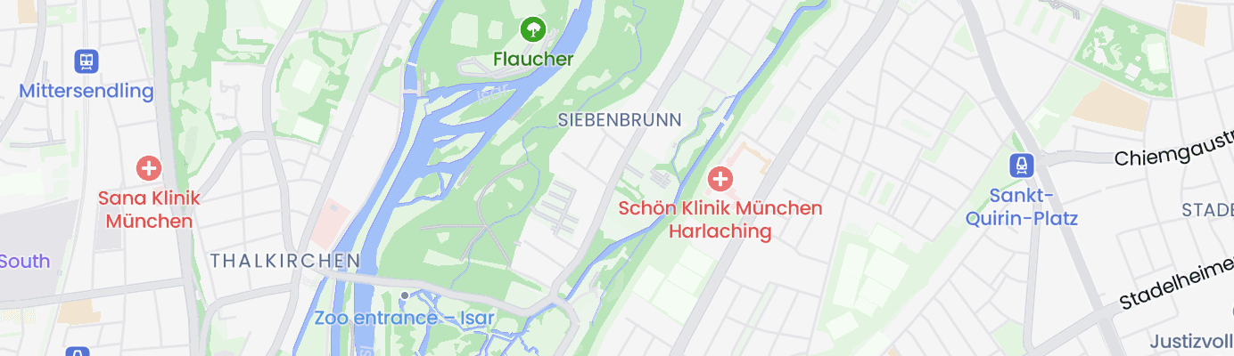 Karte mit dem ungefähren Standort