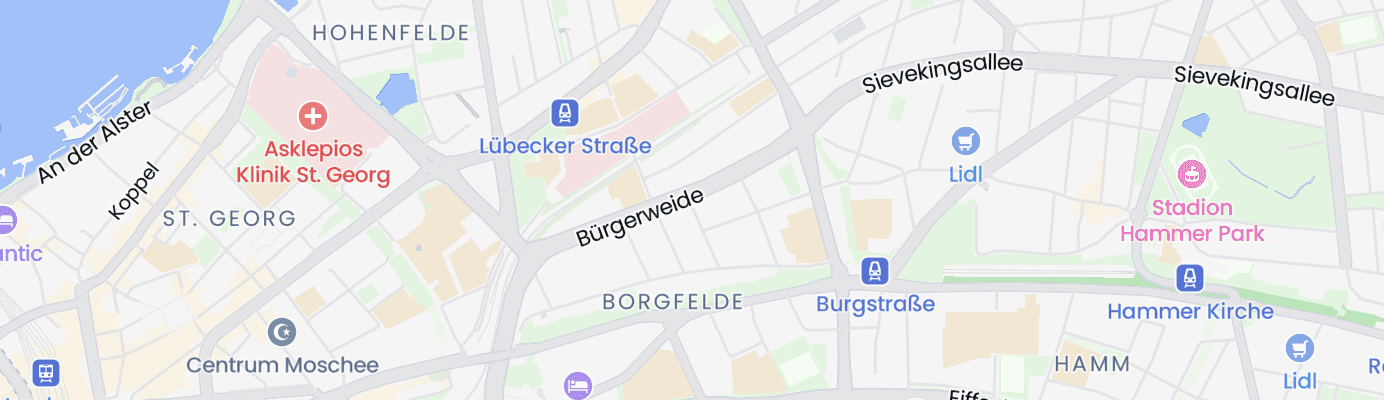 Karte mit dem ungefähren Standort
