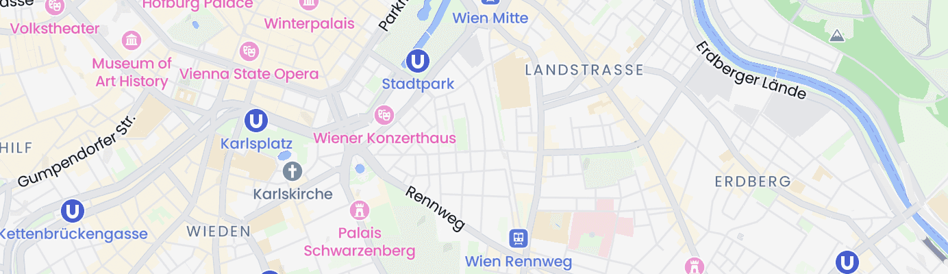 Karte mit dem ungefähren Standort