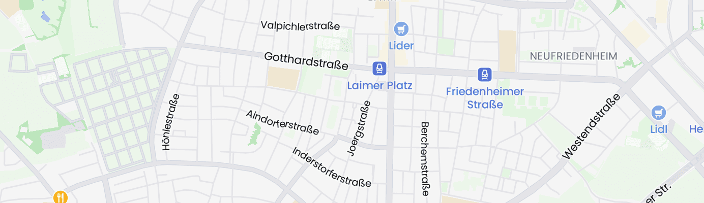 Karte mit dem ungefähren Standort