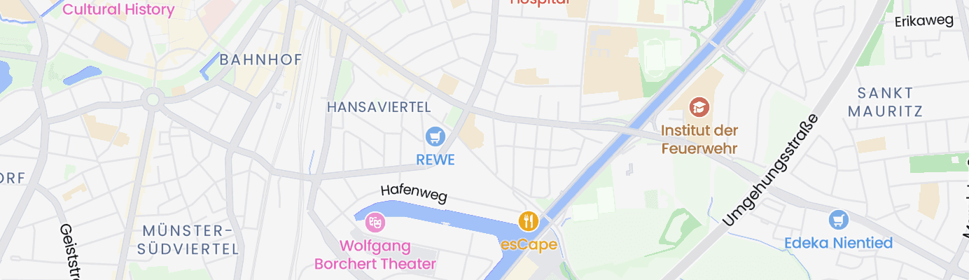 Karte mit dem ungefähren Standort