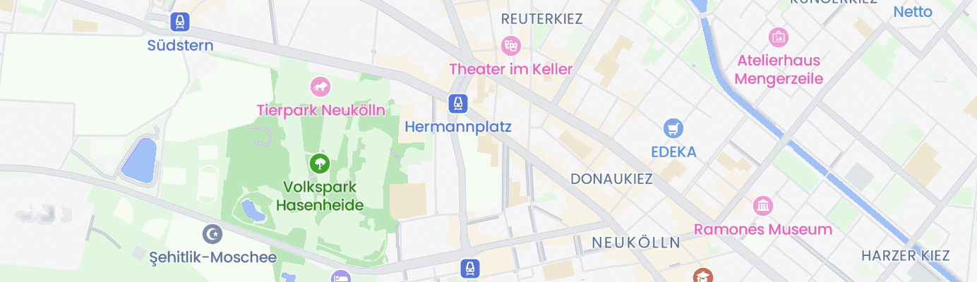 Karte mit dem ungefähren Standort