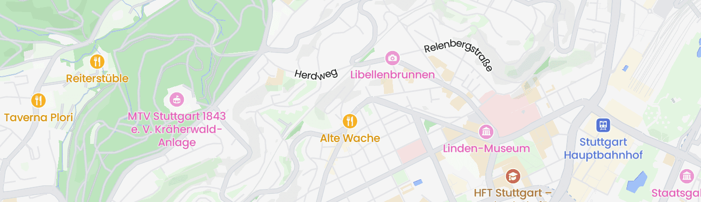 Karte mit dem ungefähren Standort