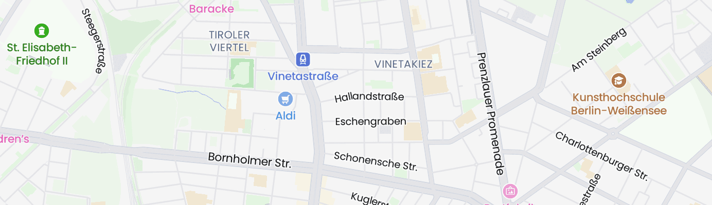 Karte mit dem ungefähren Standort