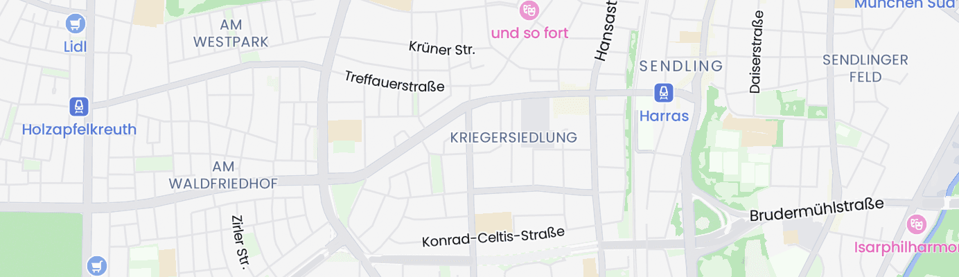 Karte mit dem ungefähren Standort