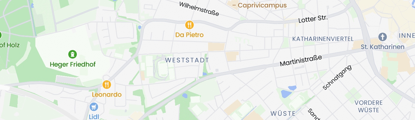 Karte mit dem ungefähren Standort