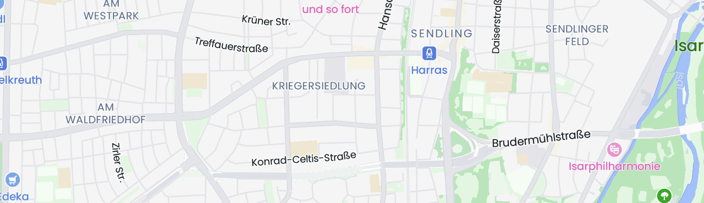 Karte mit dem ungefähren Standort