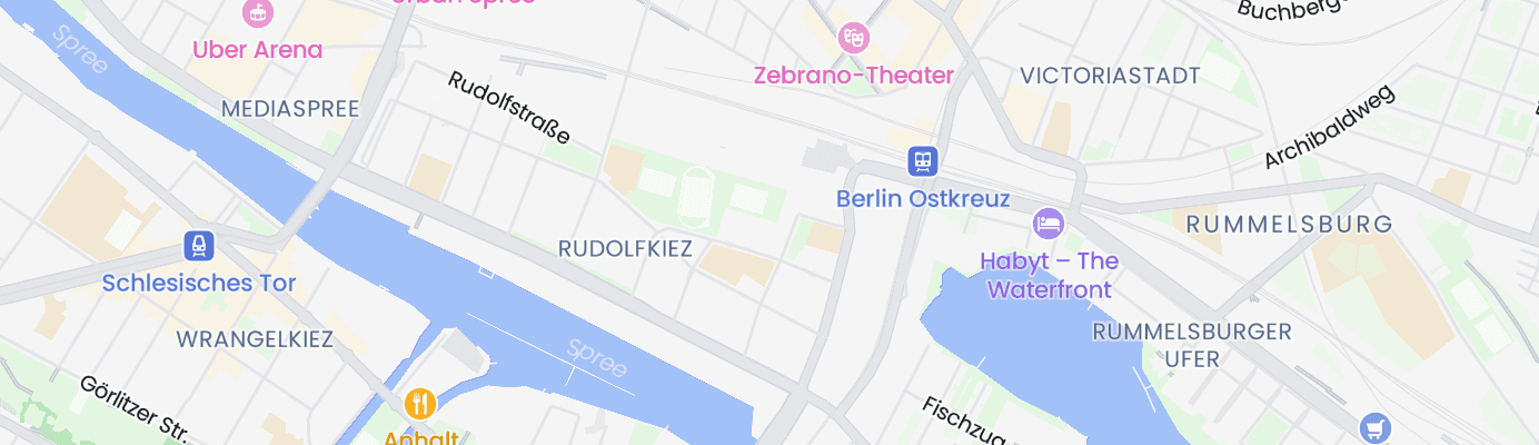 Karte mit dem ungefähren Standort