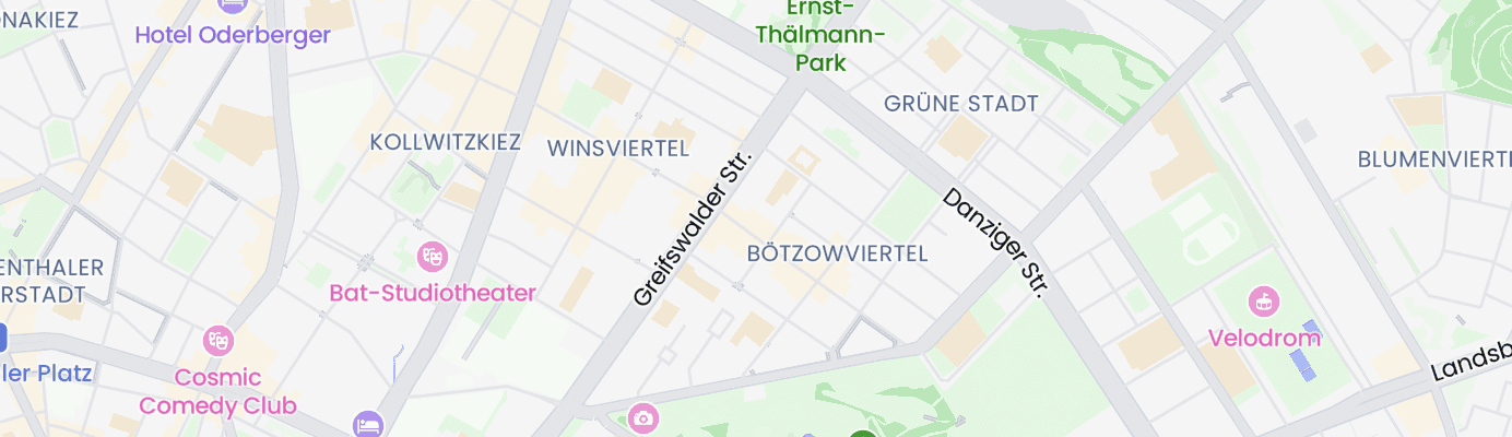 Karte mit dem ungefähren Standort