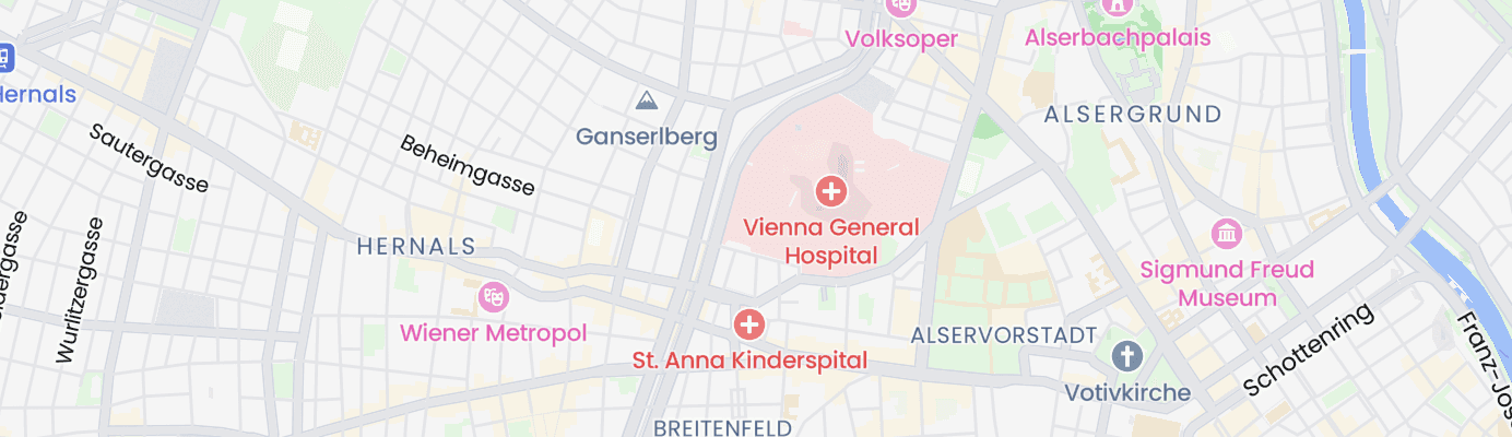 Map showing the approximate location