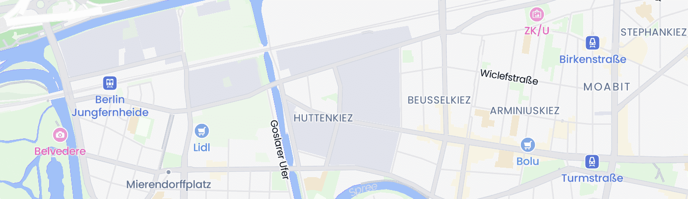 Karte mit dem ungefähren Standort