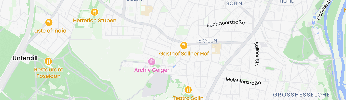 Karte mit dem ungefähren Standort