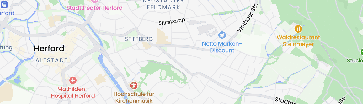 Karte mit dem ungefähren Standort