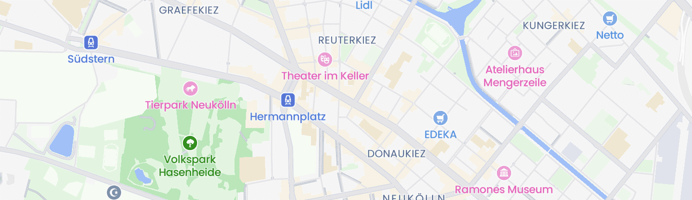 Karte mit dem ungefähren Standort