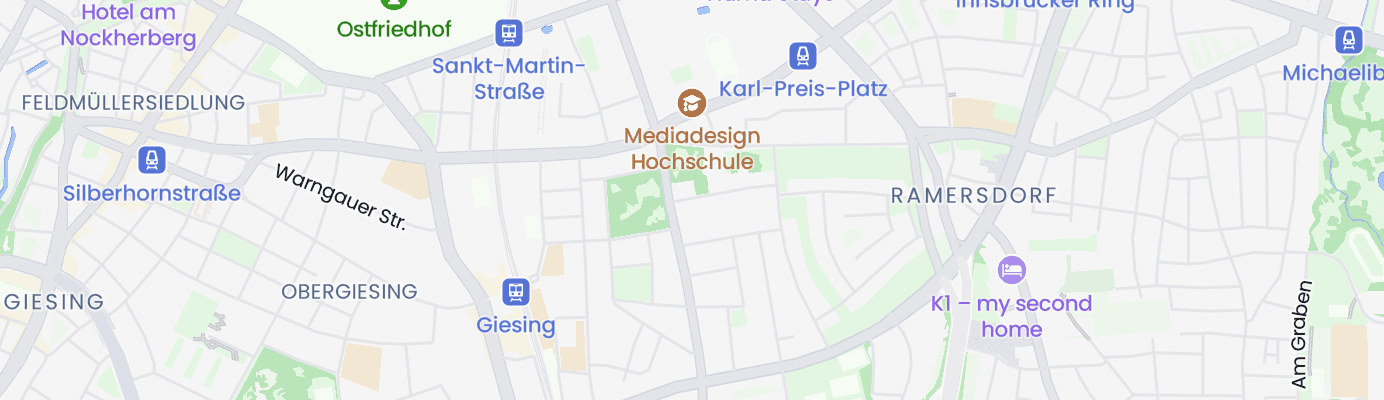 Karte mit dem ungefähren Standort