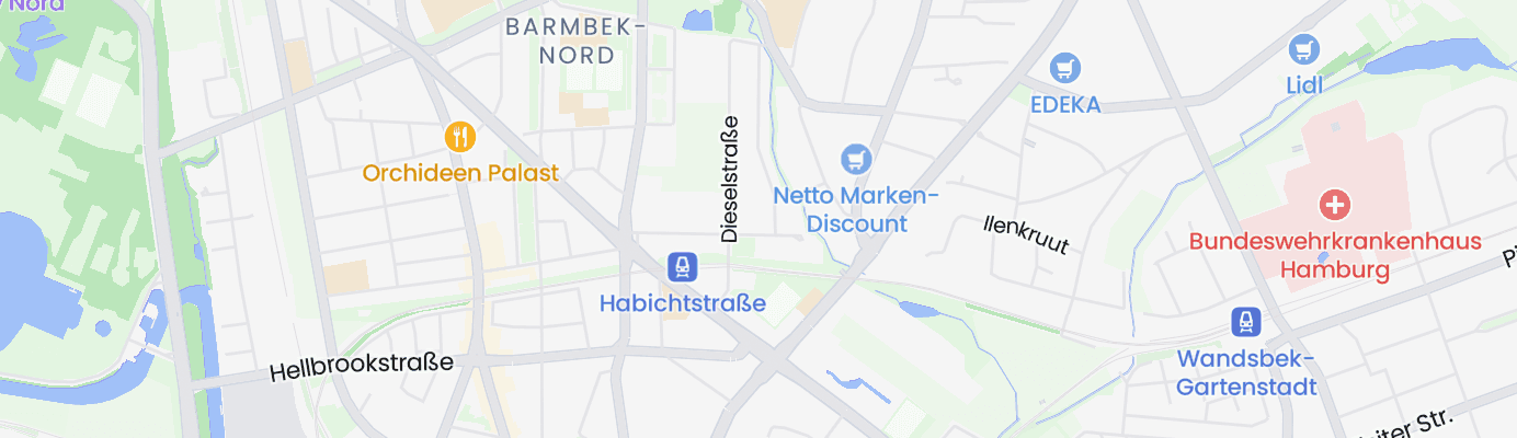 Karte mit dem ungefähren Standort