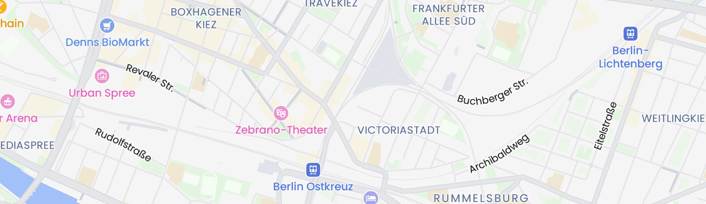 Karte mit dem ungefähren Standort