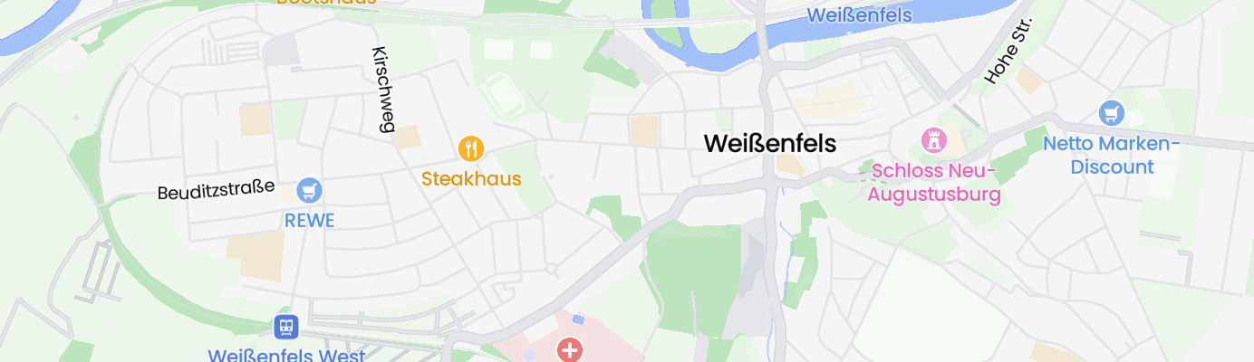 Karte mit dem ungefähren Standort