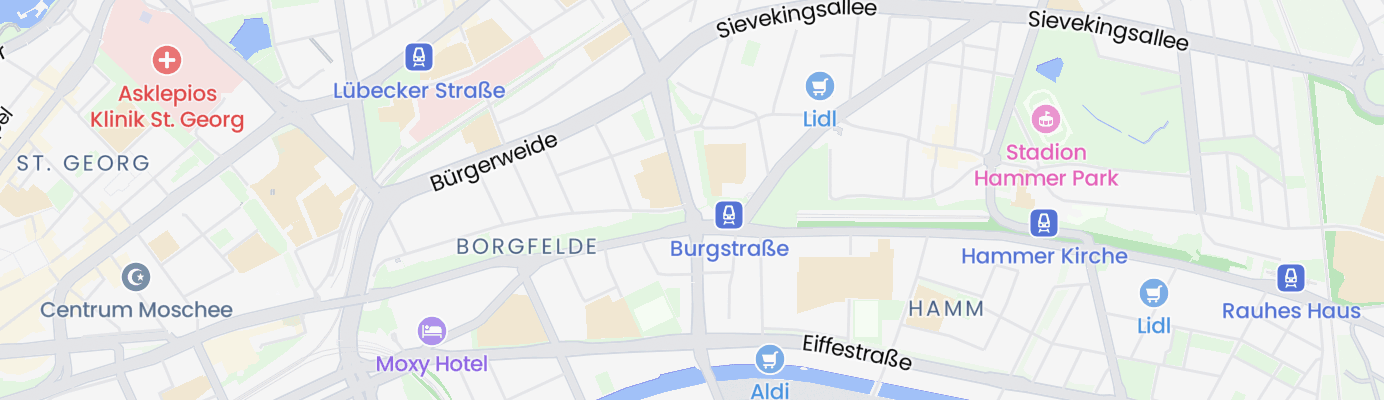 Karte mit dem ungefähren Standort