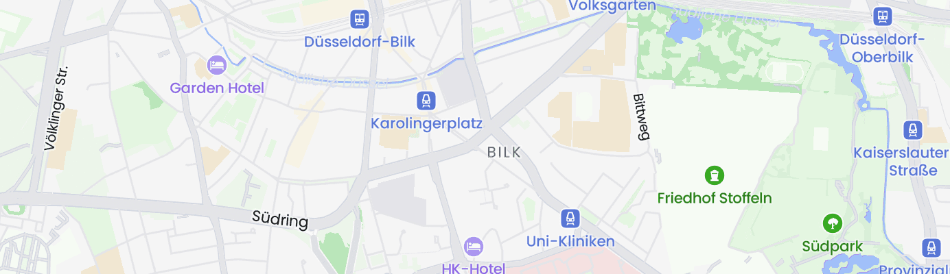 Karte mit dem ungefähren Standort