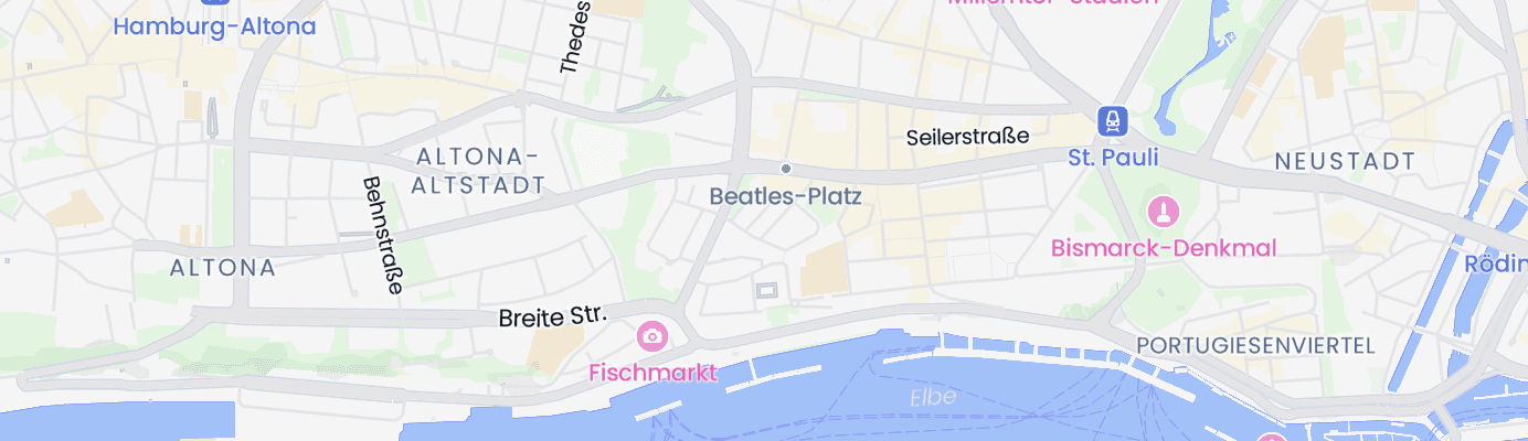 Karte mit dem ungefähren Standort