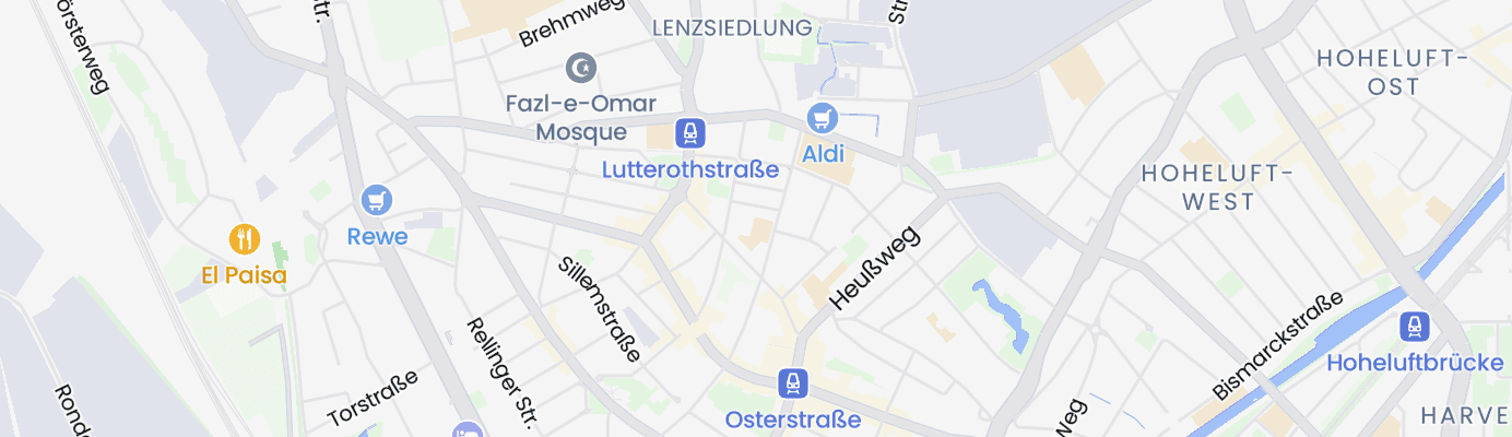 Karte mit dem ungefähren Standort
