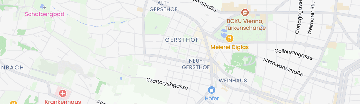Karte mit dem ungefähren Standort