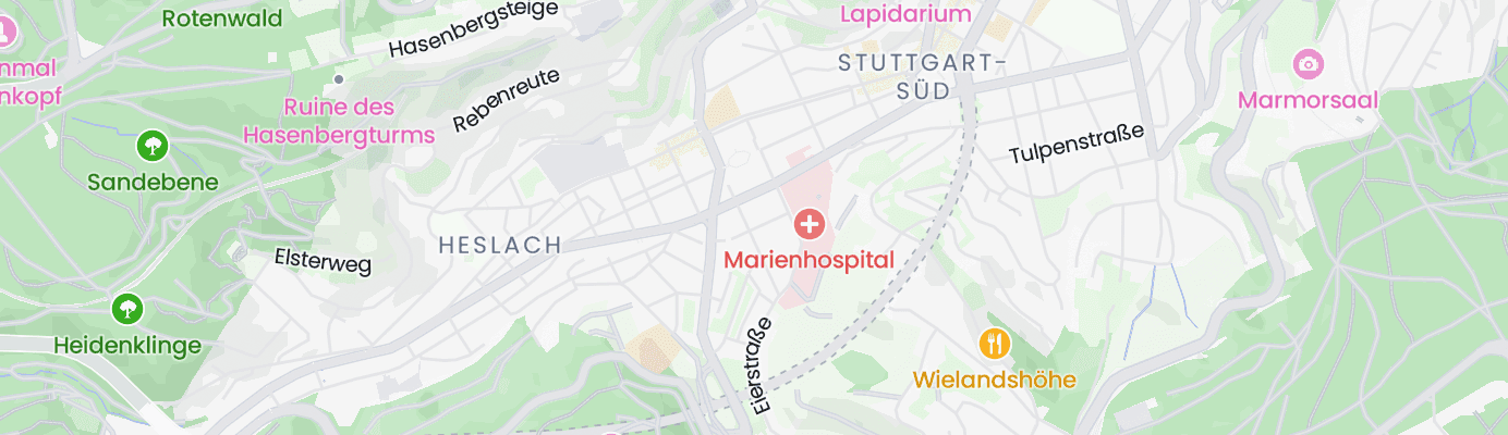 Karte mit dem ungefähren Standort