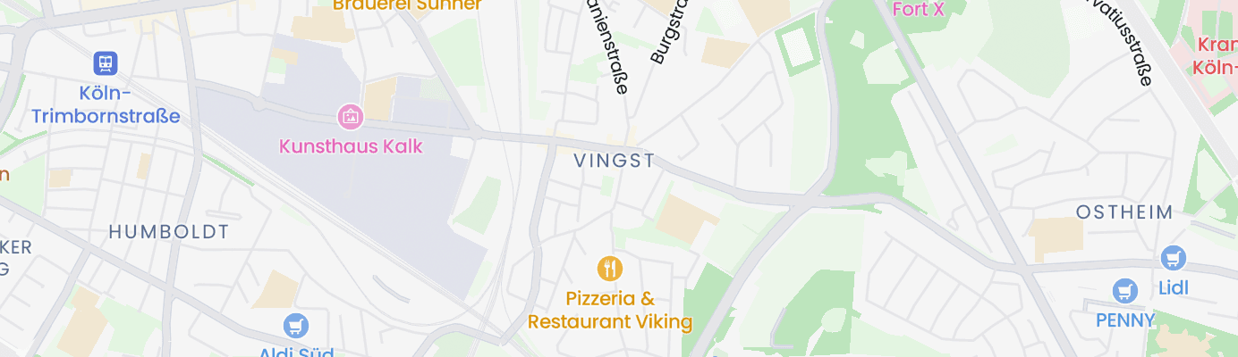 Karte mit dem ungefähren Standort